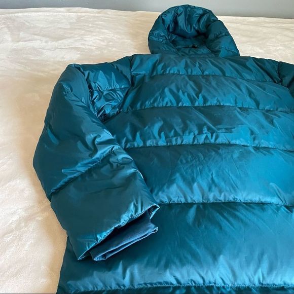Lands end turquoise puffer midi jacket - Picture 2 of 12